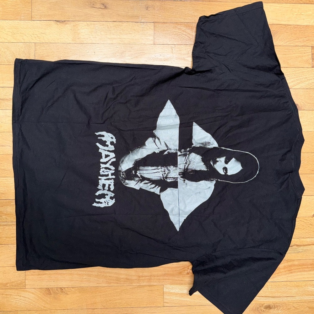 Lady Gaga Mayhem Black Graphic T-Shirt Men’s Large Concert Tee Brand New